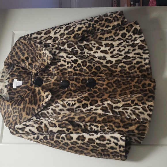 Chicos size 1  faux leopard print jacket blazer - Picture 3 of 4